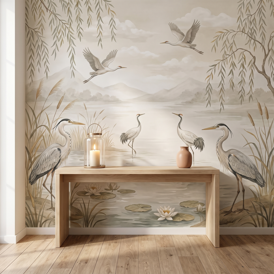 Papier peint animaux hérons