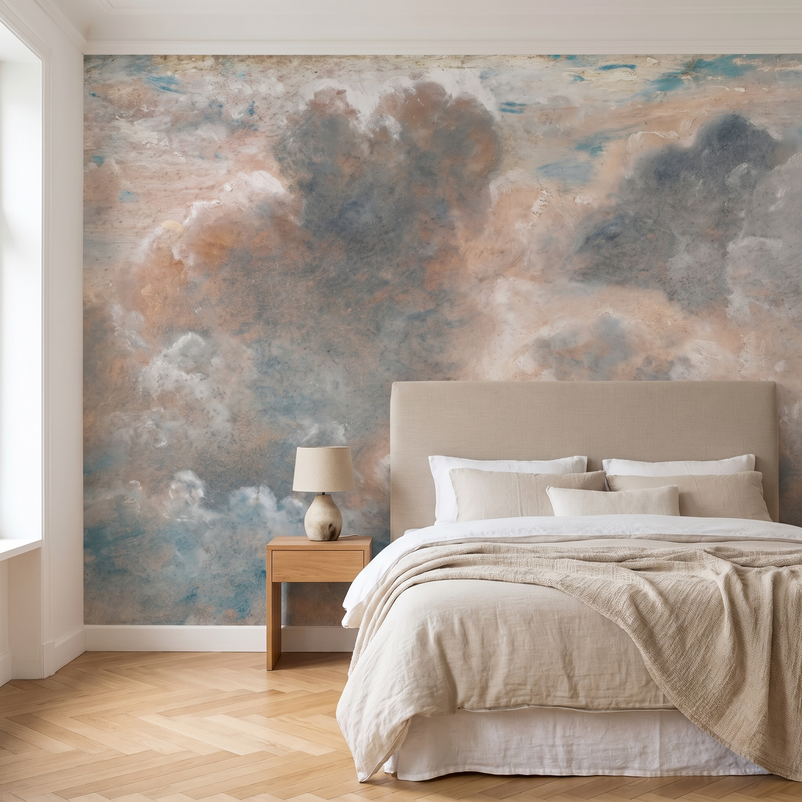 Ciel de nuages, gris rosé